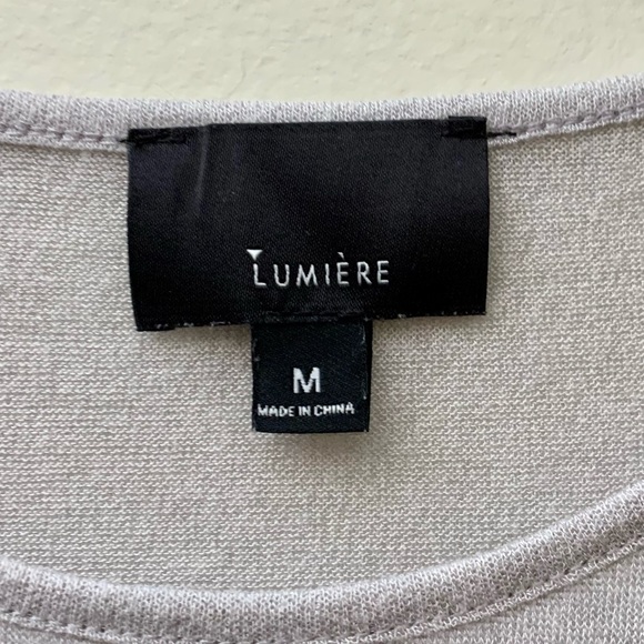 Lumiere Women’s Short Sleeve Shirt - Cute & Flowy - Light Grady - Size M - Picture 6 of 6